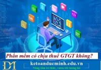 Phần mềm có chịu thuế GTGT không? Kế toán Đức Minh.