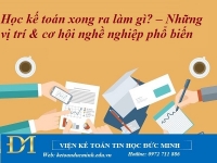 Học kế toán xong ra làm gì? – Những vị trí & cơ hội nghề nghiệp phổ biến – Kế toán Đức Minh.