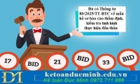 Đã có Thông tư 80/2025/TT-BTC về mẫu hồ sơ báo cáo thẩm định, kiểm tra tình hình thực hiện đấu thầu