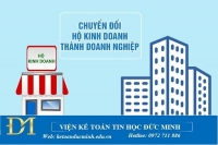 Thủ tục chuyển đổi hộ kinh doanh sang doanh nghiệp – Kế toán Đức Minh.