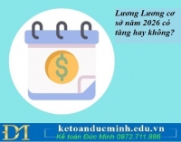 Lương cơ sở năm 2026 có tăng hay không?