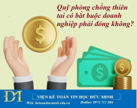 Quỹ phòng chống thiên tai có bắt buộc doanh nghiệp phải đóng không? Kế toán Đức Minh.