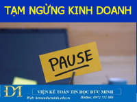 Tạm ngừng kinh doanh là gì? Thời hạn tạm ngừng kinh doanh – Kế toán Đức Minh.
