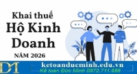 Từ 2026, hộ kinh doanh doanh thu thấp có phải nộp tờ khai thuế không?