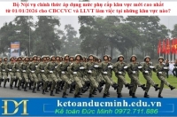 Bộ Nội vụ chính thức áp dụng mức phụ cấp khu vực mới cao nhất từ 01/01/2026 cho CBCCVC và LLVT làm việc tại những khu vực nào?