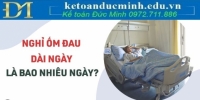 Người lao động được nghỉ ốm tối đa bao nhiêu ngày trong tháng?