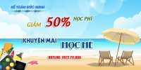  KHUYẾN MẠI lên đến 50% khi đăng ký online qua CHUYỂN KHOẢN cho khóa kế toán, tin học tại trung tâm Đức Minh