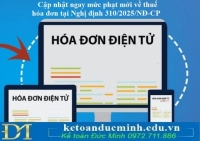 Cập nhật ngay mức phạt mới về thuế, hóa đơn tại Nghị định 310/2025/NĐ-CP