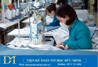 Hướng dẫn hạch toán kế toán Công ty may gia công - Kế toán Đức Minh.