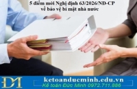 5 điểm mới Nghị định 63/2026/NĐ-CP về bảo vệ bí mật nhà nước