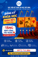  KHUYẾN MẠI lên đến 50% khi đăng ký online qua CHUYỂN KHOẢN cho khóa kế toán, tin học tại trung tâm Đức Minh