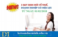 3 quy định mới về thuế có hiệu lực từ ngày 01/02/2018 mà kế cần phải biết – Kế toán Đức Minh