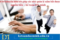 4 lời khuyên hữu ích giúp các nhà quản lý nắm bắt được nguồn tiền – kế toán DN mình