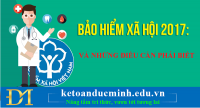 Bạn cần biết những gì về BẢO HIỂM XÃ HỘI ĐIỆN TỬ năm 2017