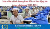 Mức điều chỉnh lương hưu đối với lao động nữ trong giai đoạn 2018-2021