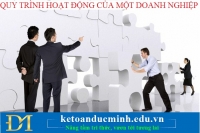 Quy trình hoạt động của một doanh nghiệp – Kế toán Đức Minh