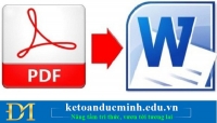 5 cách chuyển đổi từ  file PDF sang WORD