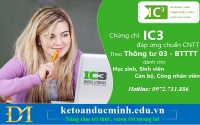 Luyện thi và cấp chứng chỉ tin học đạt chuẩn quốc tế IC3