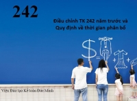 Điều chỉnh TK 242 năm trước và quy định về thời gian phân bổ 