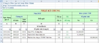 Cách ghi sổ nhật ký chung trên excel