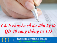 Chuyển số dư đầu kỳ từ QĐ 48 sang thông tư 133 như thế nào?