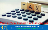 Phân biệt các loại thuế kế toán cần biết - Kế toán Đức Minh