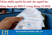 Thêm nhiều quyền lợi mới cho người lao động tham gia BHYT trong tháng 12/2018