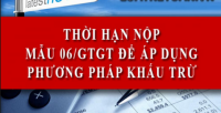 Thời hạn nộp mẫu 06/GTGT năm 2015 đăng ký kê khai thuế