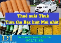 Thuế tiêu thụ đặc biệt cho hàng hóa được tính như thế nào?