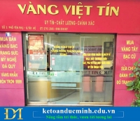 Quy trình kế toán kinh doanh vàng bạc, đá quý – Kế toán Đức Minh.